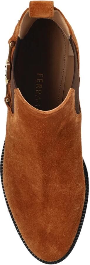 Ferragamo Chelsea Suède Enkellaarsjes