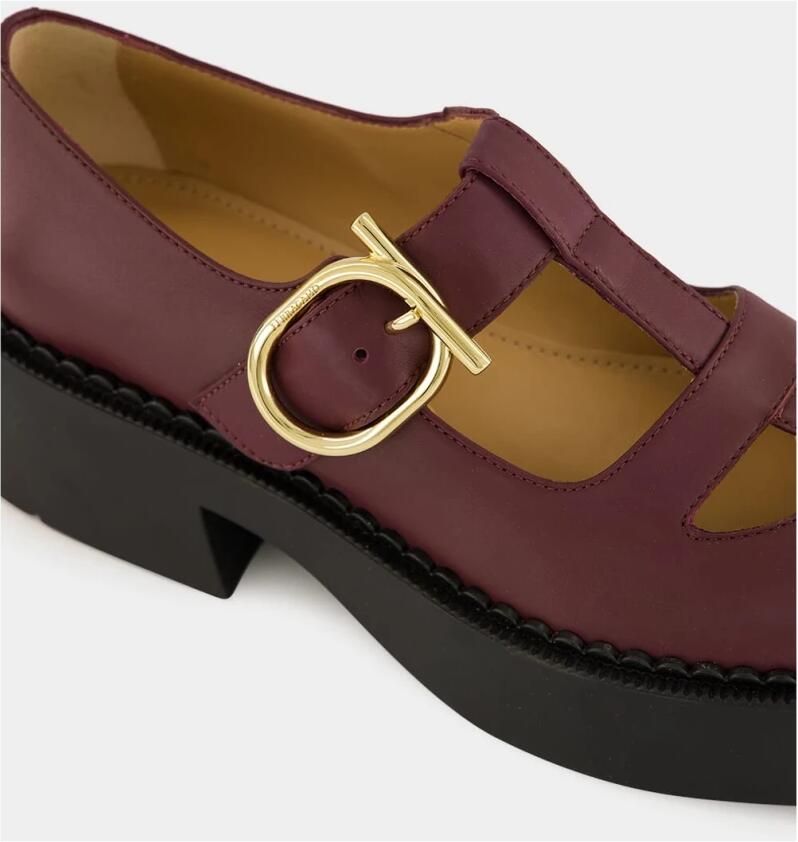 Ferragamo Chunky Leather Buckle Loafers - Foto 2