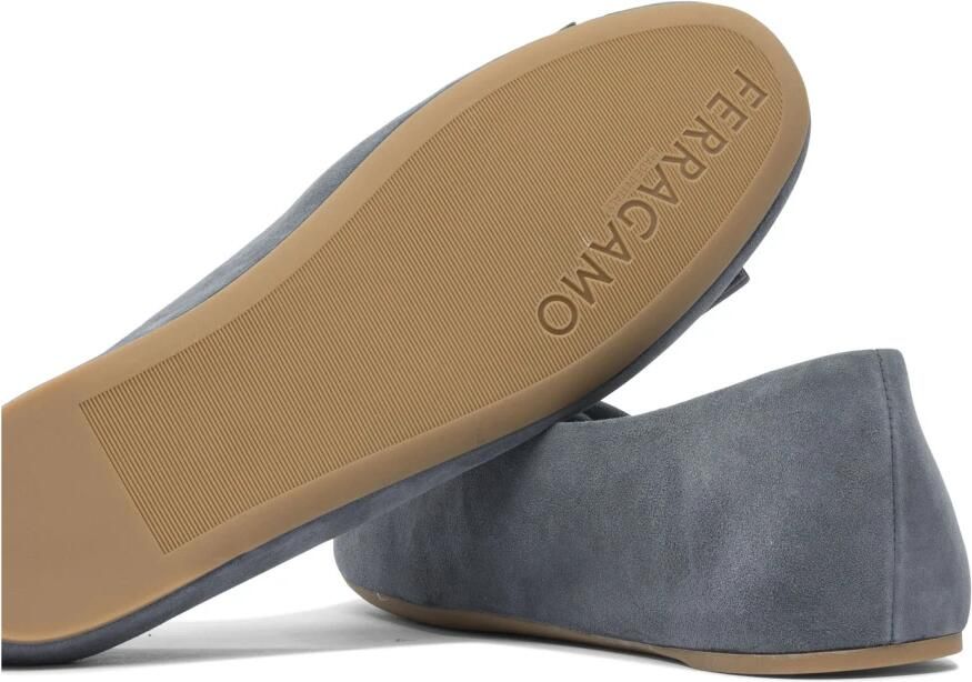 Ferragamo Dames Schoenen Ballerina's Grijs Aw25