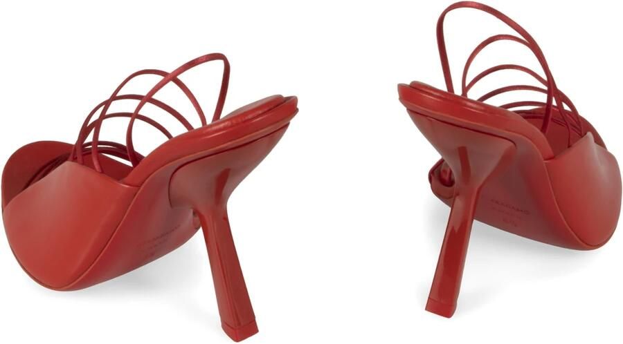 Ferragamo Elastische leren sandalen met ronde neus van kalfsleer - Foto 2