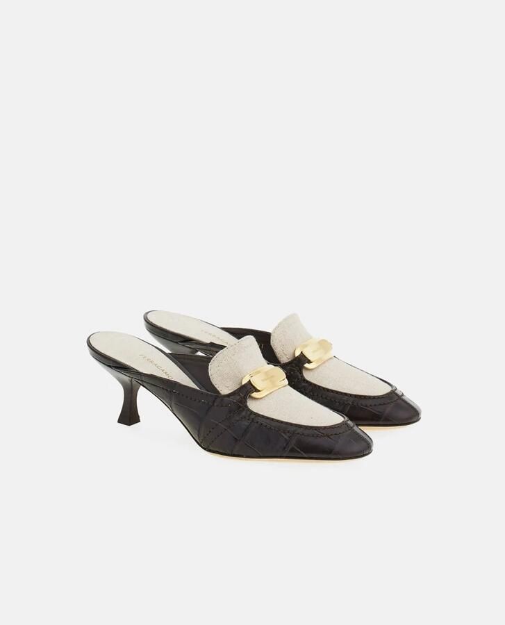 Ferragamo Elodye Kitten Heel Muiltjes