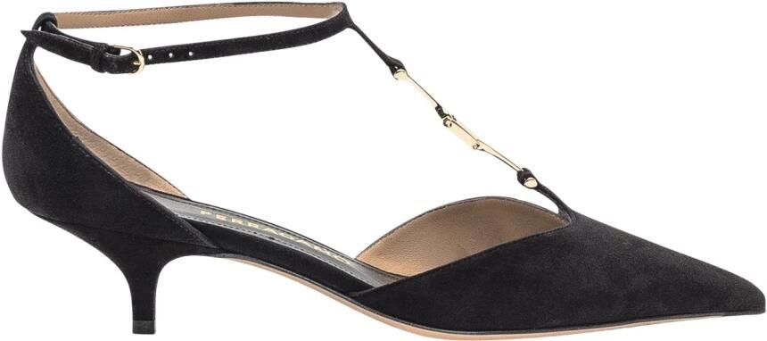 Ferragamo F Buckle T-Strap Pumps