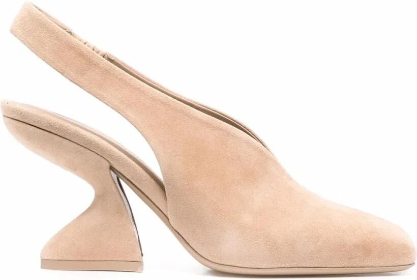 Ferragamo F-Heel 100mm Slingback Pumps