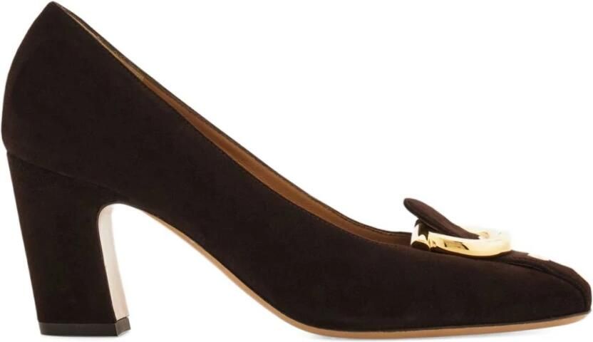 Ferragamo Gancini Block Heel Pump