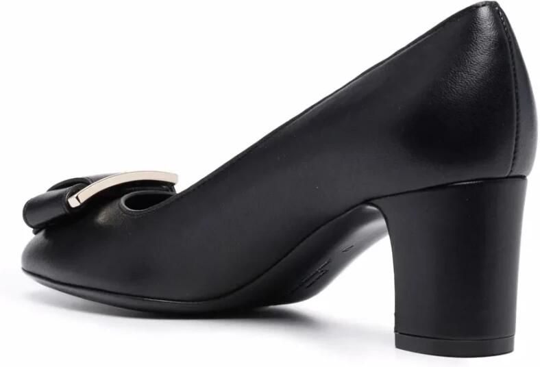 Ferragamo Gancini-Bow leren pumps - Foto 2