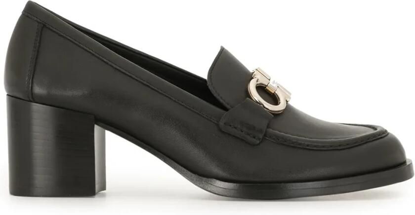 Ferragamo Gancini Buckle Chunky Heel Loafers