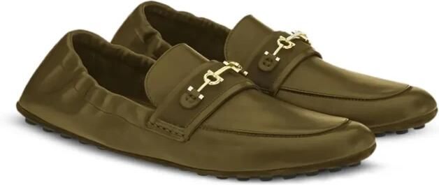 Ferragamo Gancini-Detail Leren Loafers
