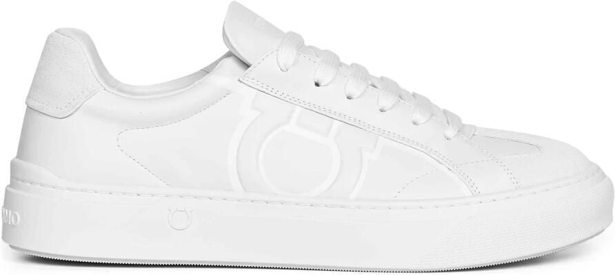 Ferragamo Gancini Leather Sneakers