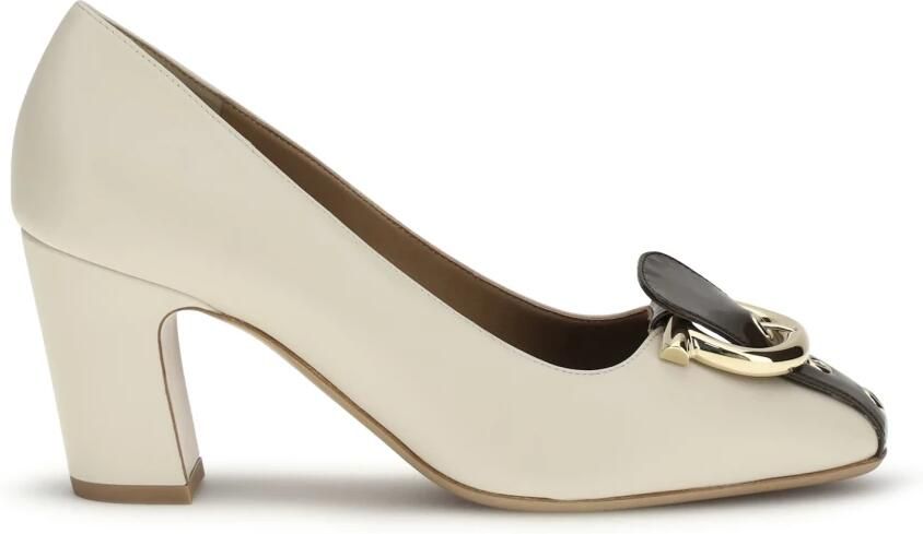 Ferragamo Gancini Block Heel Pump
