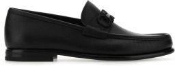 Salvatore Ferragamo Italiaanse Leren Loafers Black Heren