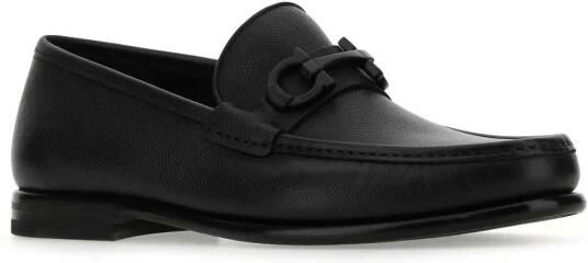 Salvatore Ferragamo Italiaanse Leren Loafers Black Heren - Foto 11