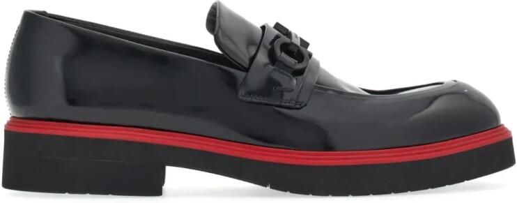 Ferragamo Gancini-Orna t Leren Mocassins