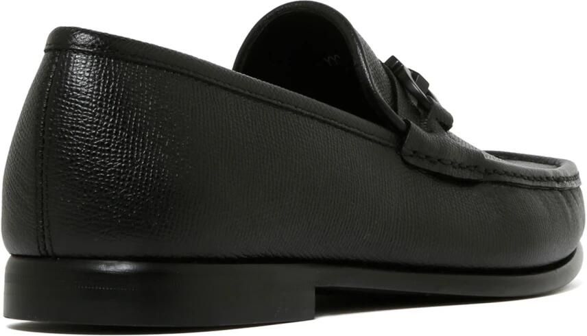 Salvatore Ferragamo Italiaanse Leren Loafers Black Heren - Foto 5