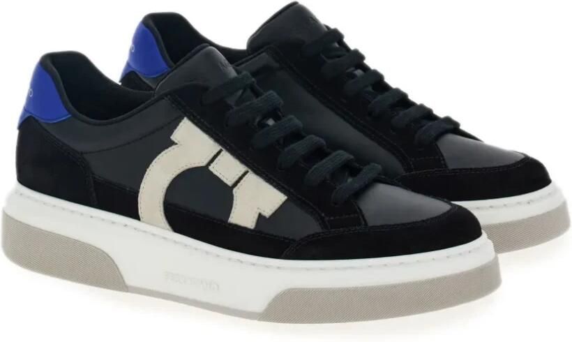 Ferragamo Gancini Panelled Leather Sneakers - Foto 2