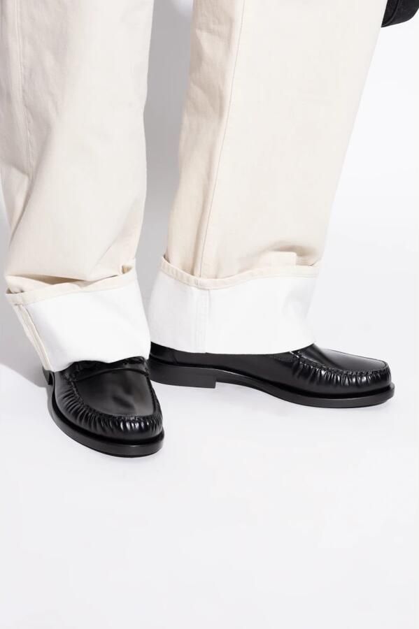 Salvatore Ferragamo Stijlvolle Leren Schoenen voor Mannen Black Heren - Foto 2