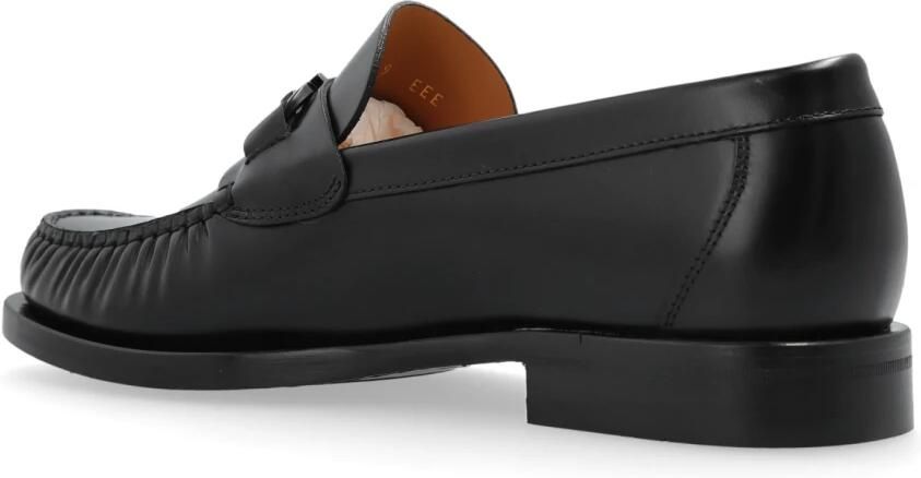 Salvatore Ferragamo Stijlvolle Leren Schoenen voor Mannen Black Heren - Foto 4