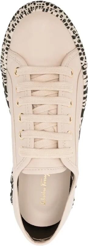 Ferragamo Gancini Sneakers met geprinte zool - Foto 2