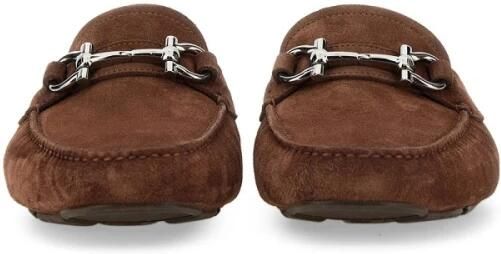 Ferragamo Gancini Suède Loafers - Foto 4
