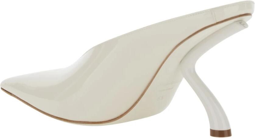 Ferragamo Heeled Mule van lakleer - Foto 2