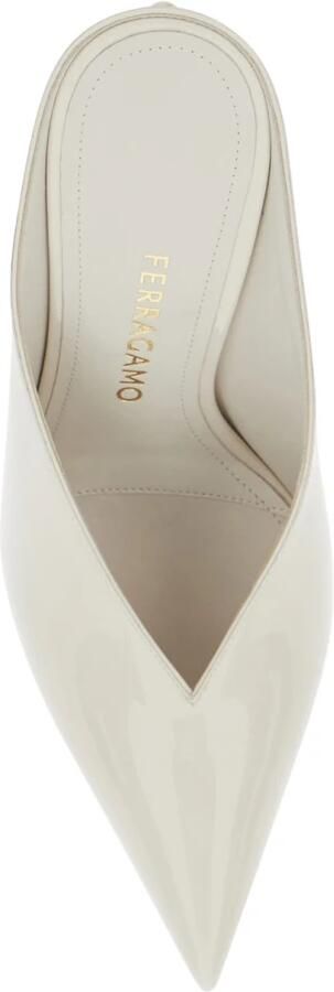 Ferragamo Heeled Mule van lakleer - Foto 3