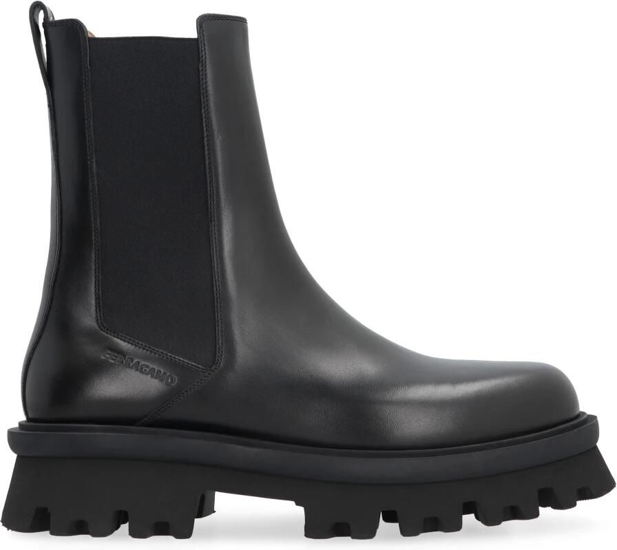 Ferragamo Leren Chelsea Boots