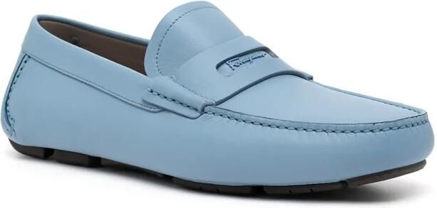 Ferragamo Leren loafers met ronde neus - Foto 2