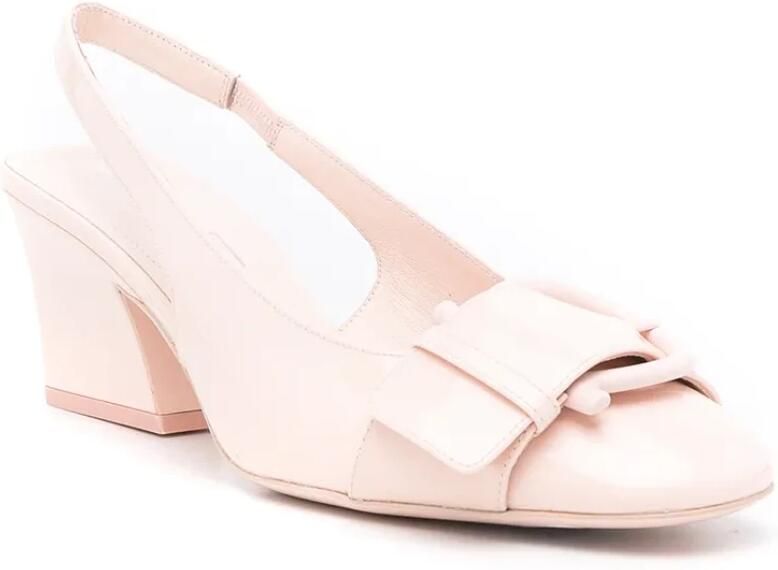 Ferragamo Leren pumps met strikdetail