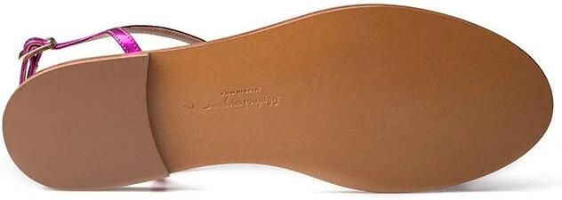 Ferragamo Paarse leren sandaal