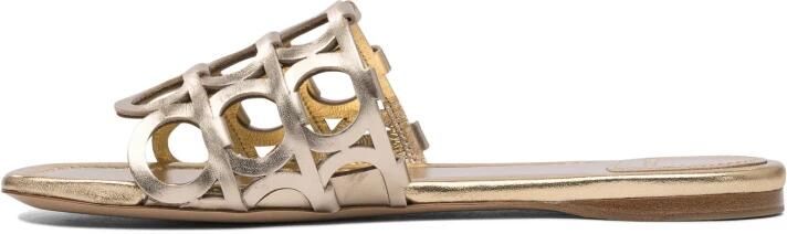Ferragamo Gouden Sandalen voor Vrouwen Elegante Stijl - Foto 5