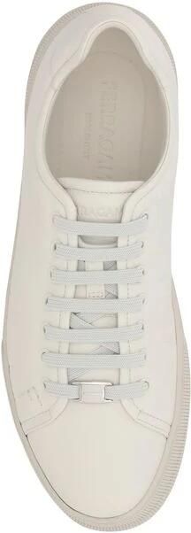 Salvatore Ferragamo Elegante Leren Sneakers White Heren - Foto 4