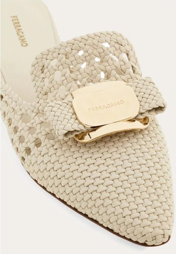 Ferragamo Leren Trenchy Muiltjes - Foto 3