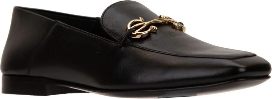 Salvatore Ferragamo Zwarte Leren Loafers Slip-on Stijl Black Dames - Foto 3