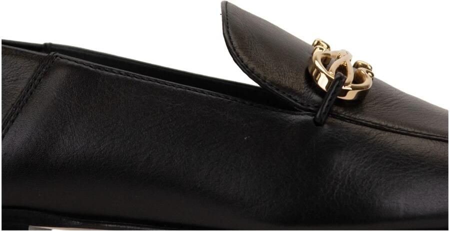 Salvatore Ferragamo Zwarte Leren Loafers Slip-on Stijl Black Dames - Foto 2