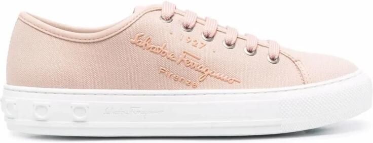 Ferragamo Logo-Embossed Low-Top Sneakers