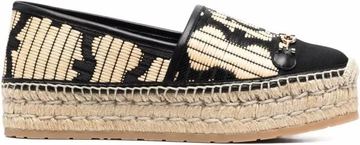 Ferragamo Logo Geborduurde Espadrilles