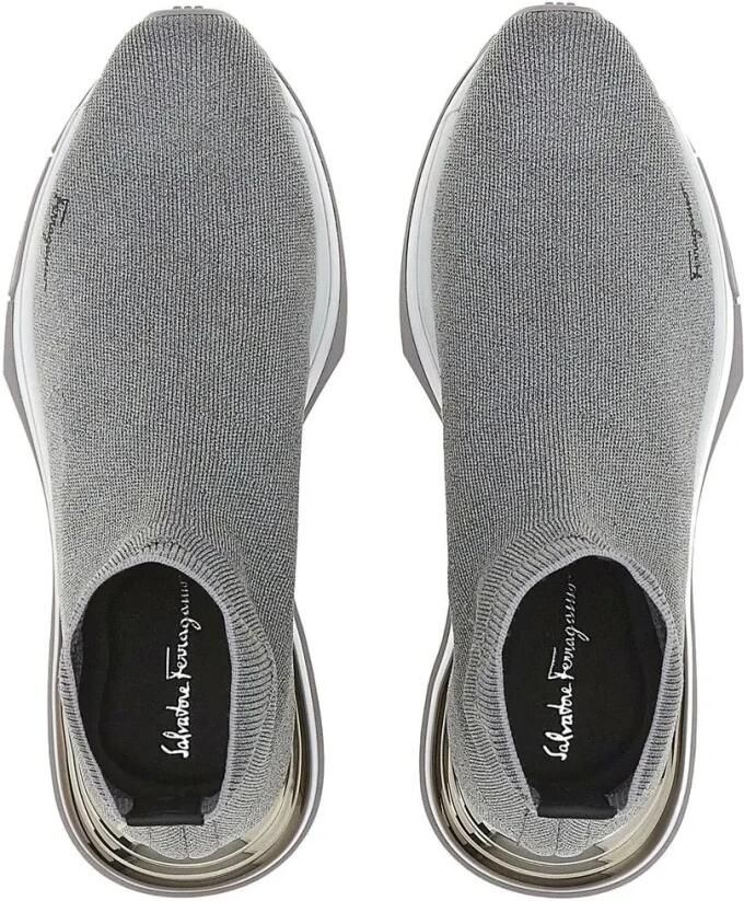 Ferragamo Logo-Print Sock Sneakers