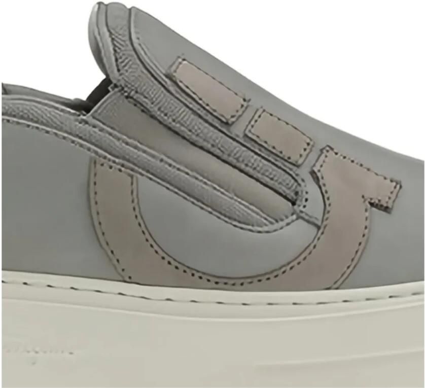 Ferragamo Marino Gancini-Logo Slip-On Loafers