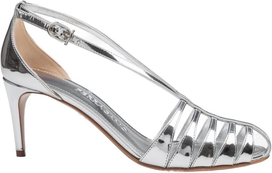 Ferragamo Metallic Leren Sandaal