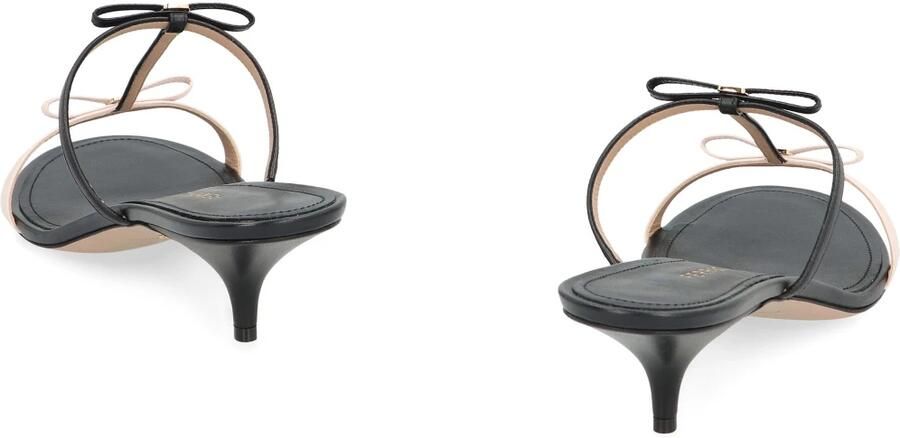 Ferragamo Bow Leren Muiltjes met Kittenhakken - Foto 2