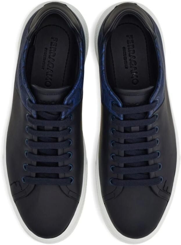 Ferragamo Monogram Panel Low-top Sneakers - Foto 4