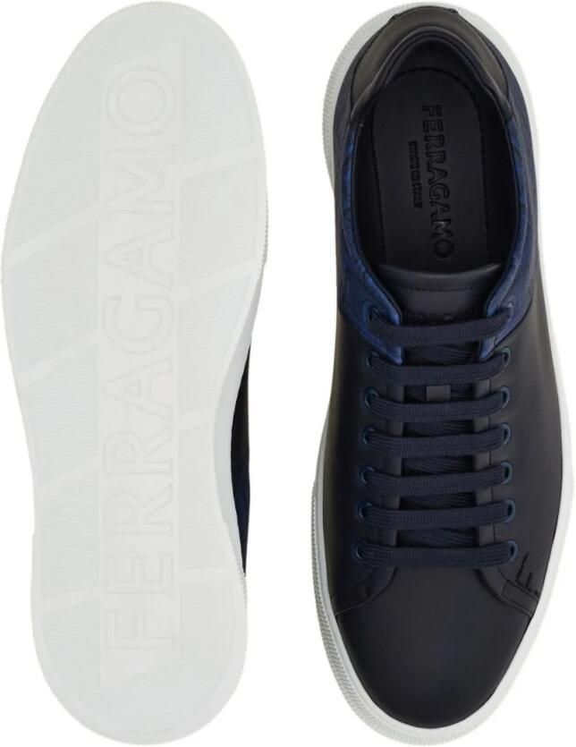 Ferragamo Monogram Panel Low-top Sneakers - Foto 2
