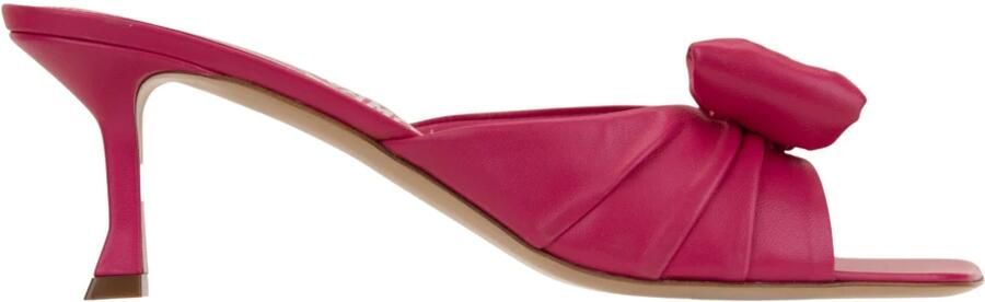 Ferragamo Mules met strikdetail