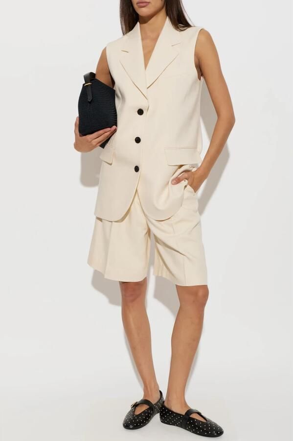 Ferragamo Nappa Leren Ballerina's met Studs en Haak-en-oogsluiting - Foto 3