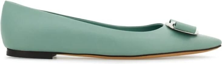 Ferragamo New Vara-Bow Ballerina Schoenen van Lamsleer