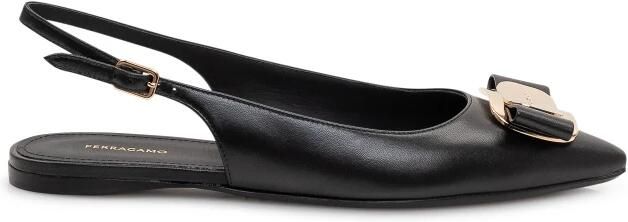 Ferragamo New Vara Plate Slingback Ballerina