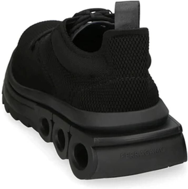 Salvatore Ferragamo Hardloopschoenen met technisch mesh en suède inzetstukken Black Heren - Foto 2