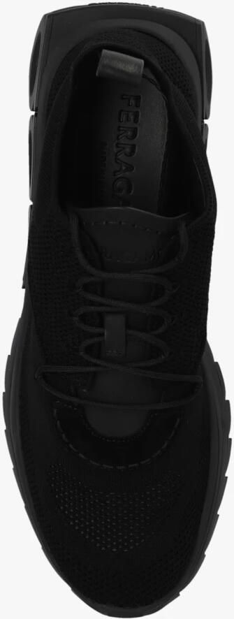 Salvatore Ferragamo Hardloopschoenen met technisch mesh en suède inzetstukken Black Heren - Foto 2
