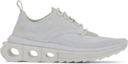 Ferragamo Running Sneakers met Mesh en Leren Inzetstukken
