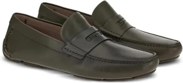 Ferragamo Penny-Slot Leren Loafers