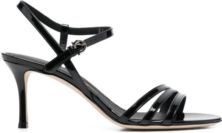 Ferragamo Pumps met gespsluiting en 75mm hak